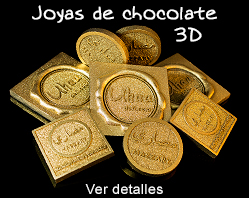 Chocolates con logo 3d