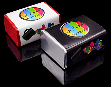 Chocolate personalizado con logo y etiqueta tipo bloque relleno