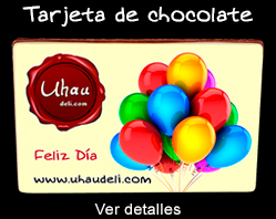 Tarjeta de chocolate impresa